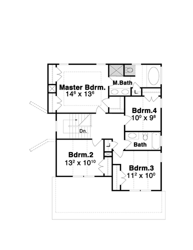 Second Floor image of GATSBY House Plan